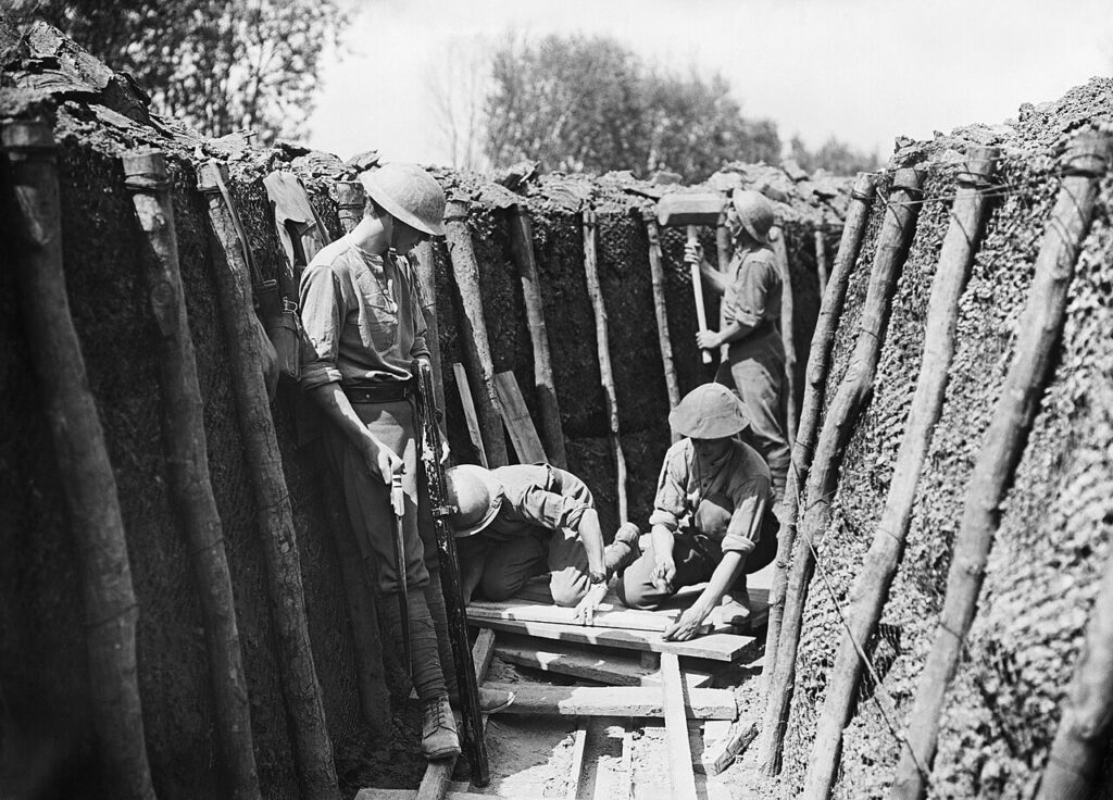 soldiers on the western front